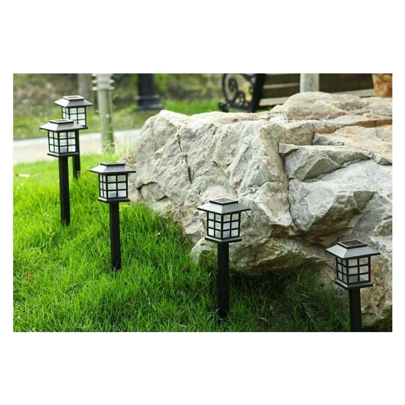 Solar Mini House Light With Waterproof Led For Garden Lawn Decor