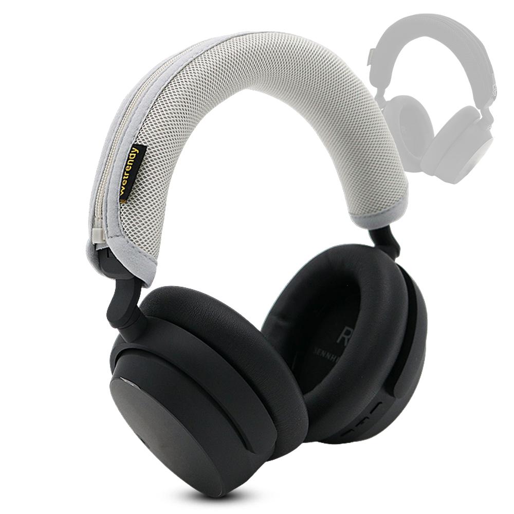 YAYINCC Headphone Head Beam Cover for Sennheiser ACCENTUM PLUS Earphone Zipper knitted fabric headband protective cover
