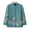 Elderly Women's Spring Coat, New Style for 60-70-Year-Olds, Stand-Up Collar, Long-Sleeve Top for Grandma 