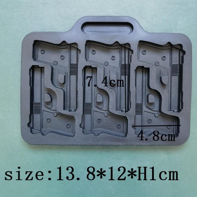 

Многосекционный пистолет силиконовая форма для кубиков льда пистолет DIY шоколадные конфеты желе выпечка набор для декора торта мыло свечи изготовление форм подарки