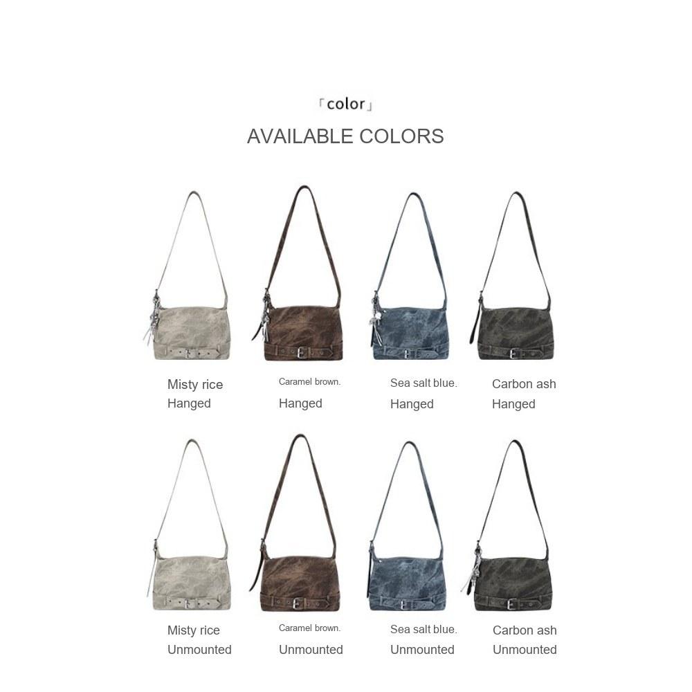 Women Vintage Large Capacity Soft PU Shoulder Bag with Belt Detail for Daily Commute