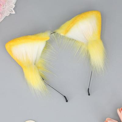 Yousheng Japanese Style Headband Plush Cat Ear Decor Hair Hoop Gift Making Brightly Colored Dressing Prop Hair Accessories