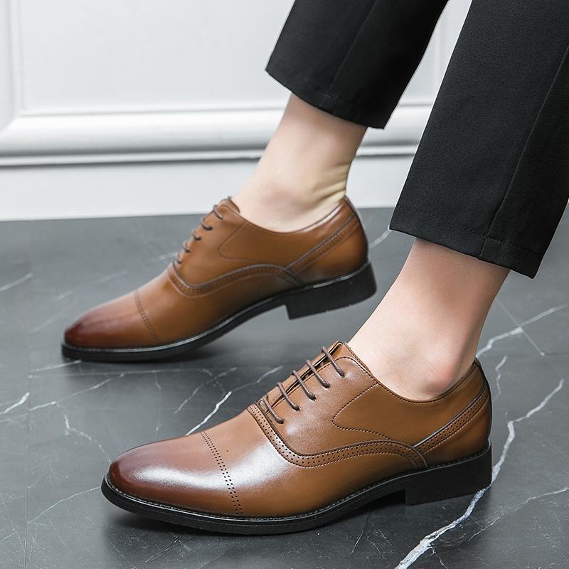 Modă Stil Britanic Balerini de Nuntă Moi Respirabili de Mers Adidași Clasici Pantofi Noi din Piele pentru Bărbați Pantofi Oxford Casual Formale