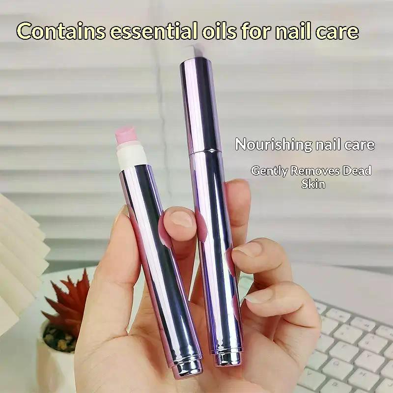 3-in-1 Cuticle Oil Pen Nail Pen Dead Skin Cuticle Remover Pen Nail Oil Pen With Ceramic Tip For Nails Care Chip-resistant