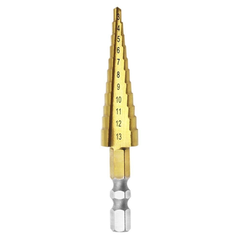 3-13mm Step Drill Multi-function Hexagon Shank Step Drill Twists Bit High Quality High-speed Steel Hole Opener Drill Bit