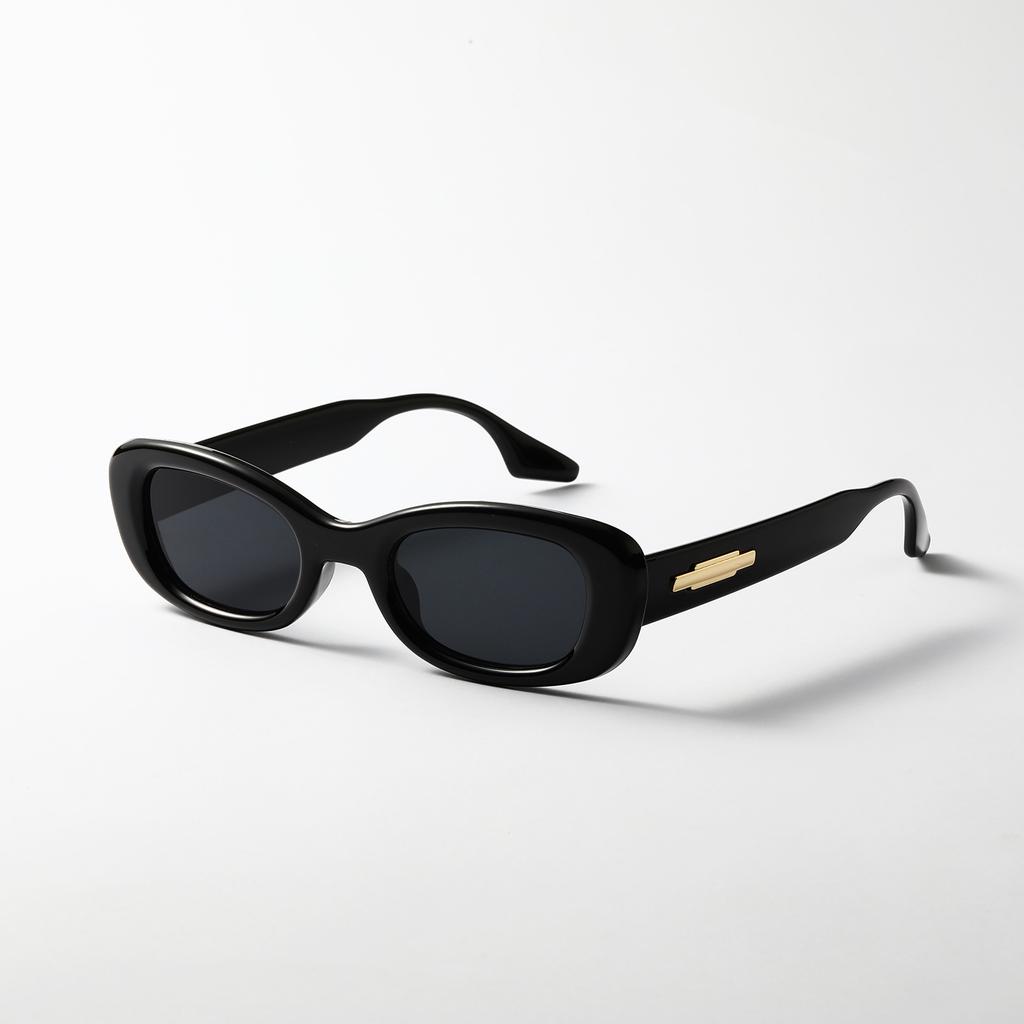 Rectangle Retro Glasses Transparent Frame Personalized Sunglasses Female Hip Hop Sunglasses Men