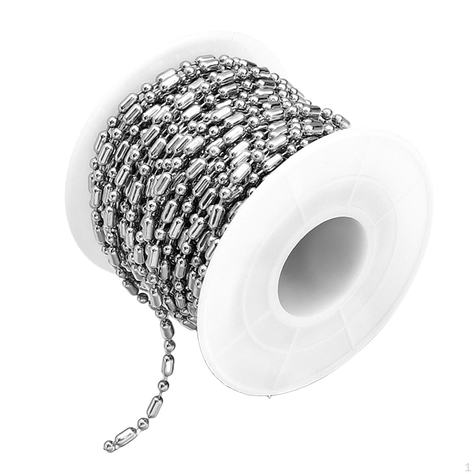 

2.4mm Ball Bead Chain Cable Link for Jewelry Making Crafts Necklaces