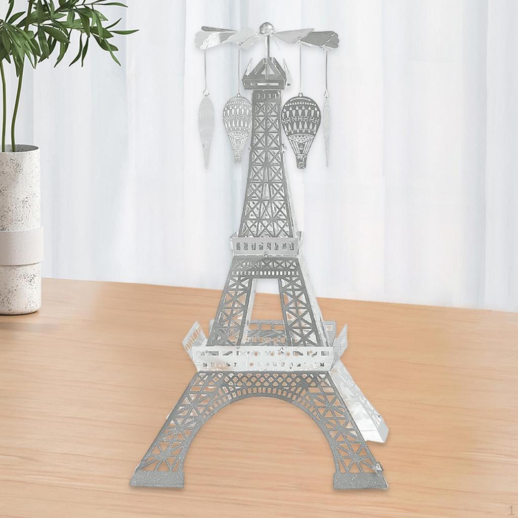 Figurine Rotating Candlestick Tabletop Centerpiece Wedding Gift Elegant