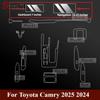 For Toyota Camry 2024 2025 Accessories interior film transparent TPU Gear Panel GPS Center Console PPF Protection repair Sticker