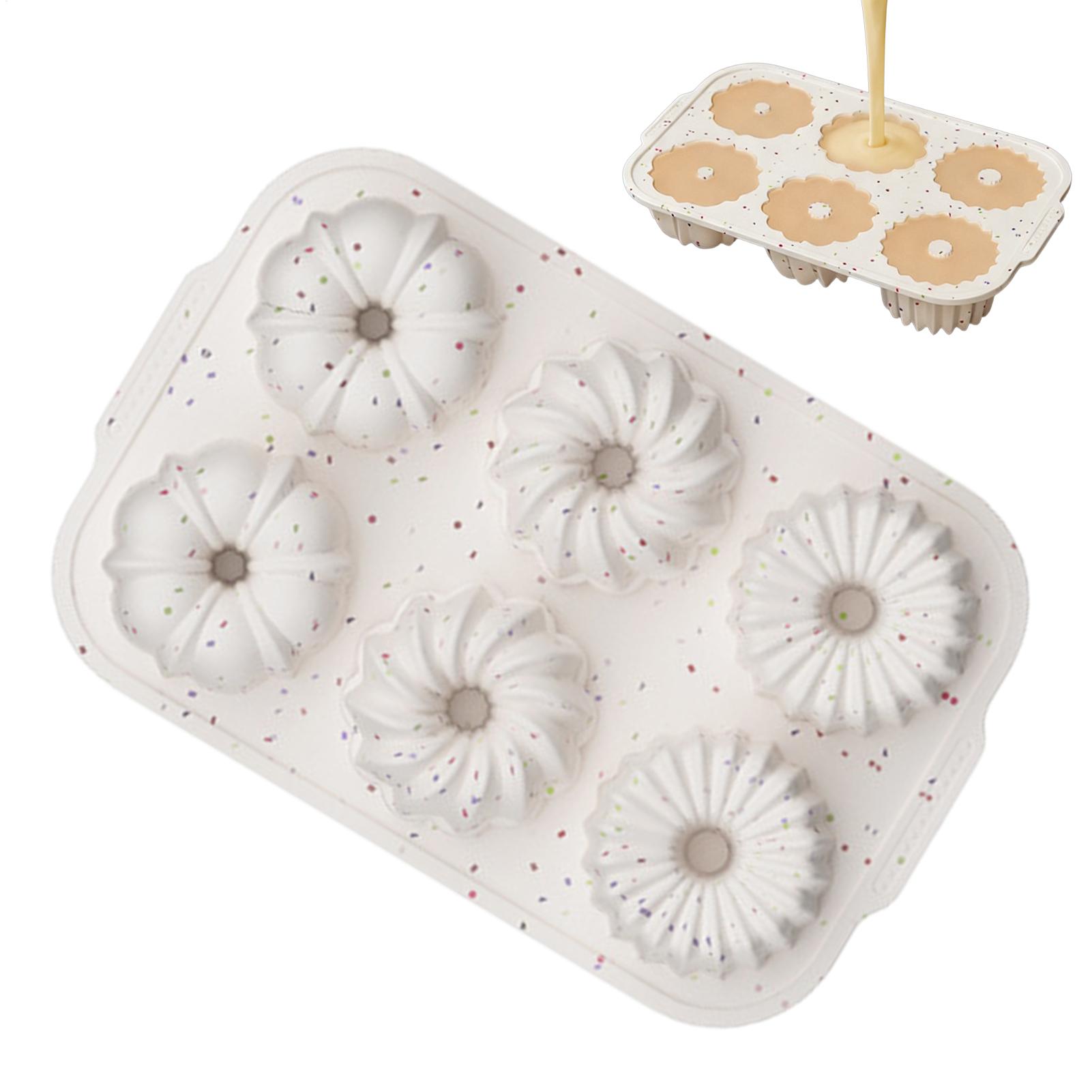 

6-hole Baking Mold 3D Pumpkin Mousse Cake Mold High Temperature Resistant Food Grade Silicone Non-Stick Kitchen Gadget China Mainland