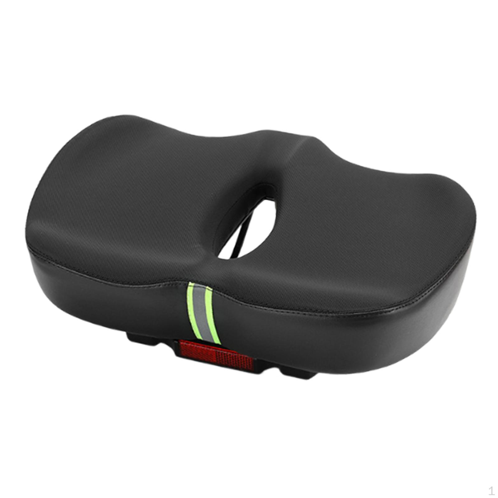 

Saddle Seat Cycling Cushion Pad Comfort Wide Bike Shockproof for Leisure Indoor Riding чорний