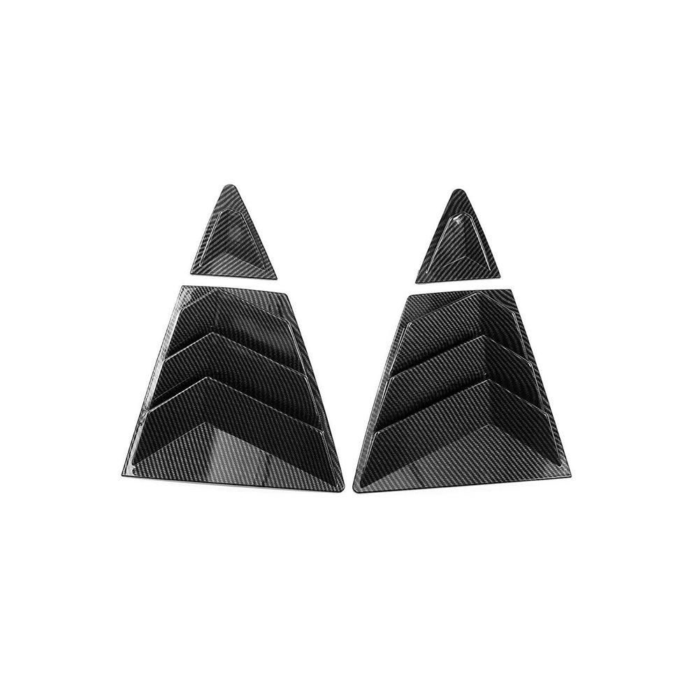 2020-2022 Toyota Corolla Rear Quarter Window Carbon Fiber Trim for Louvered Windows.