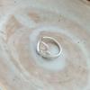 Real 925 Silver Hollow Heart Opening Adjustable Rings for Women Cute Fine Jewelry Minimalist Asymmetric Accessories