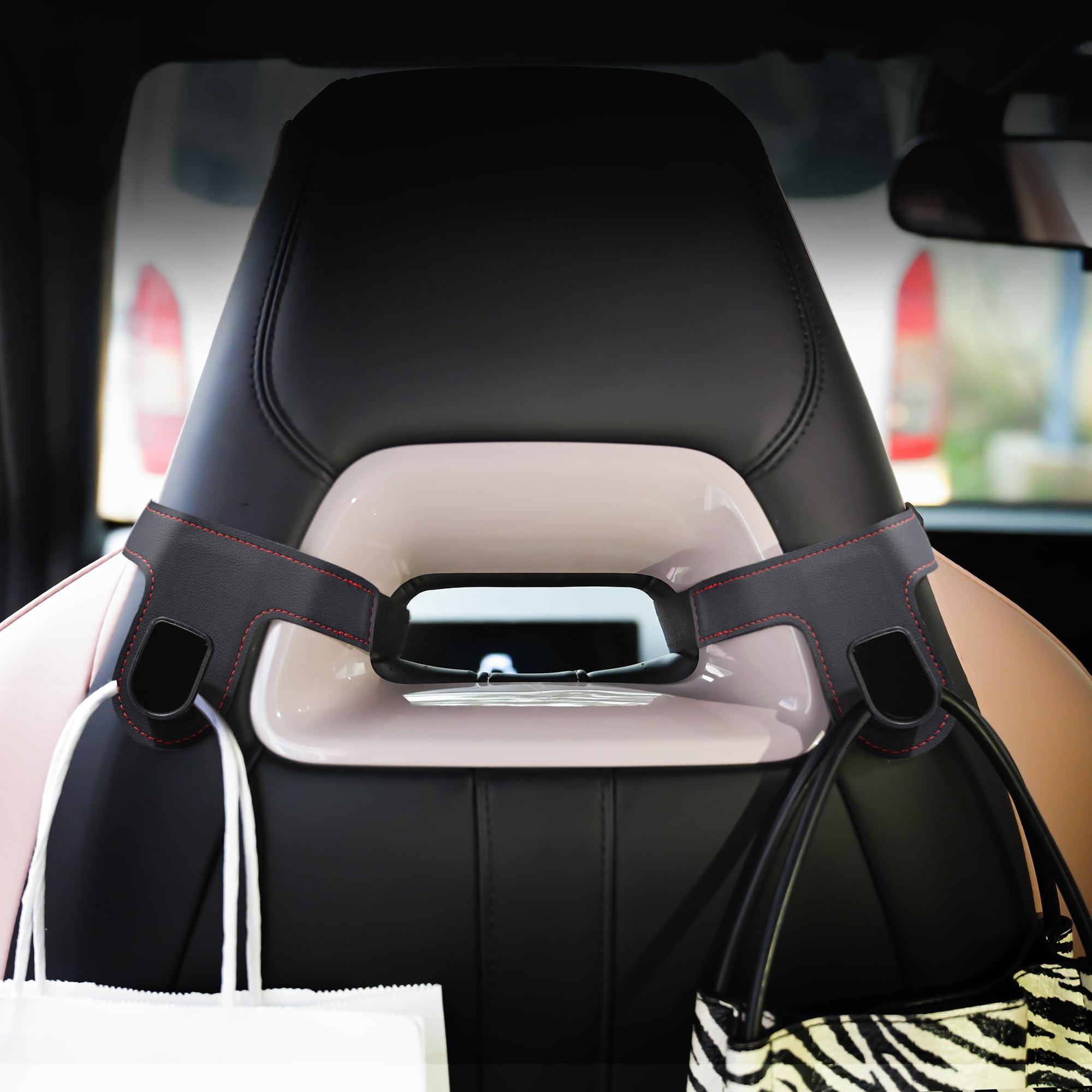 

JEYODA Car Seat Sports Seat Car Headrest 2 Car Storage Fits Front or Rear of Prevents Shopping Business Shifting and Convenient Car Car Car Easy