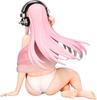 Super Sonico Figurka Zarážka na Nudle Bílé Bikiny Oficiální Zboží SUPER SONICO Ver. [1 Typ]