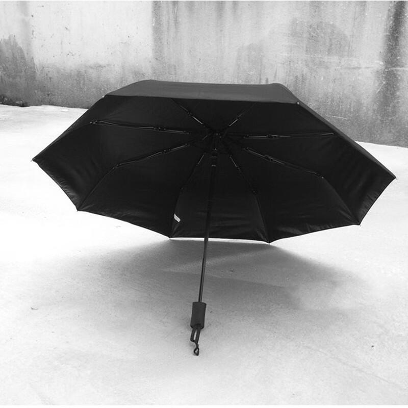 Automatischer Drei-Falt-Sonnenschirm und Regenschirm