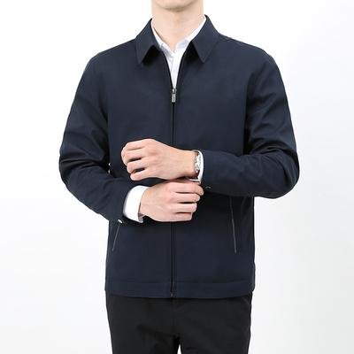 Frühling und Herbst Neue Herrenjacken Mittelalterliche und Ältere Mode Lässig Revers Herrenjacken und Oberteile Trendy