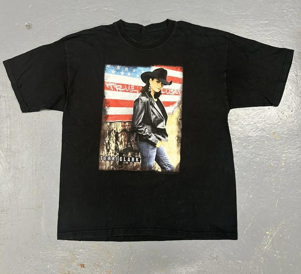 VTG Terri Clark Singer Country Music Heavy Cotton Black S-5XL T Shirt CM480 S