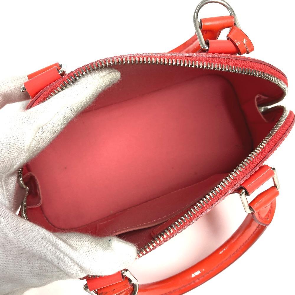 Louis Vuitton M90968  MonogramVernis Rayures Alma BB 2WAY Shoulder Hand Bag