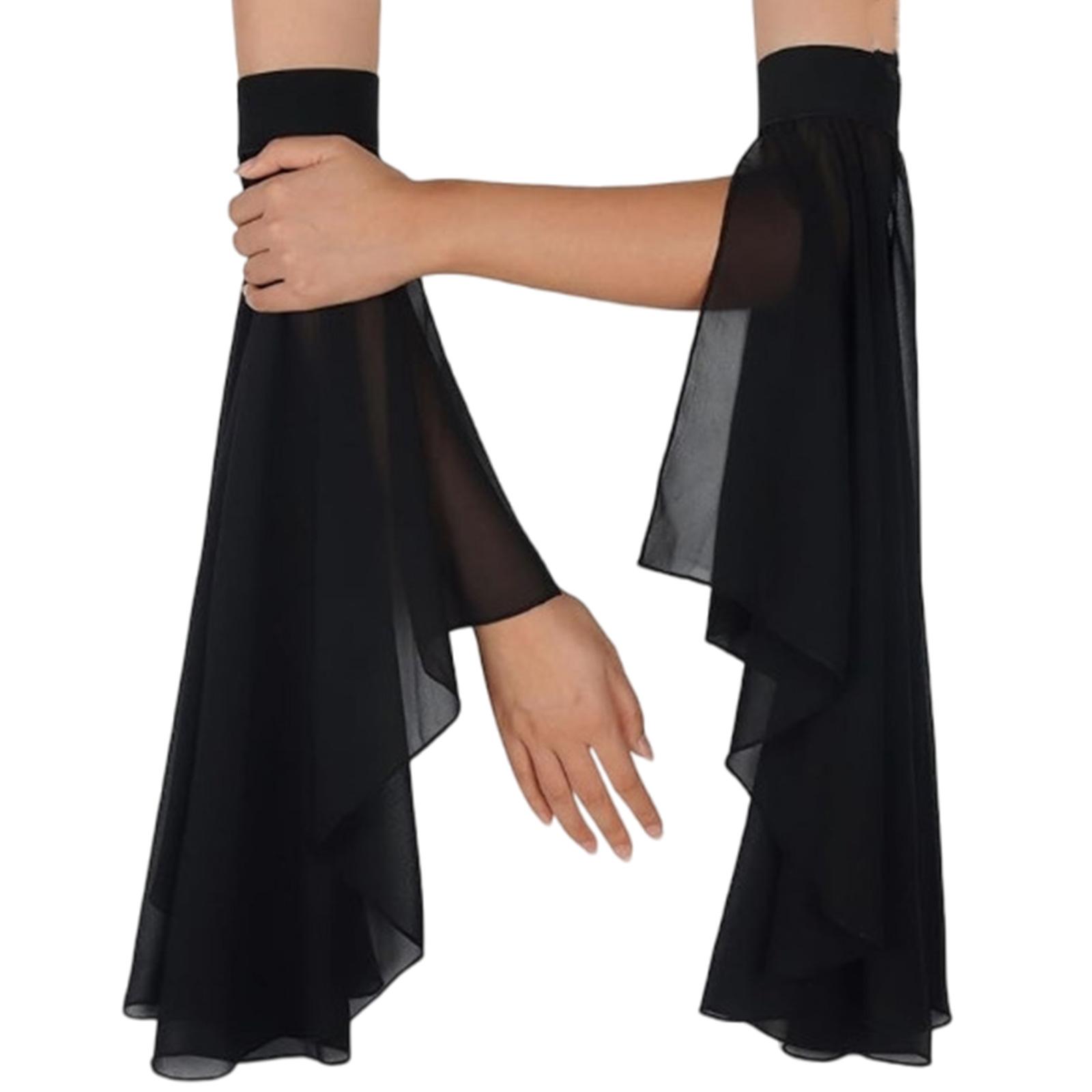 

Elegant Gothic Lace Gloves Victorian Style Long Sleeves Breathable Polyester For Women Party Costume Accessories 6