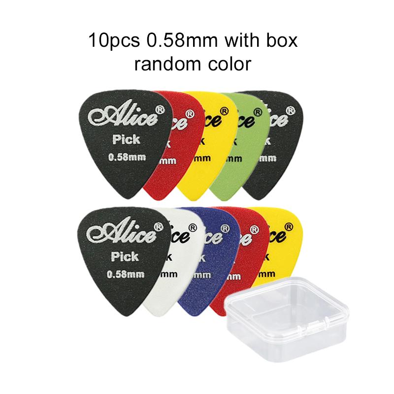 

10pcs Guitar Picks with Box ABS Premium Matte Anti-Skid Guitar Pick Mixed / Pick Box /for Acoustic Electric/Bass/Ukulele TMZ