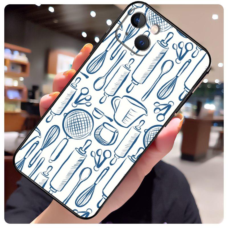 Cooking Chef Knives Case For iPhone 17 Pro Max 15 14 13 11 12 16 Pro Max mini 15 16 Plus 16e 17 Air Phone Cover