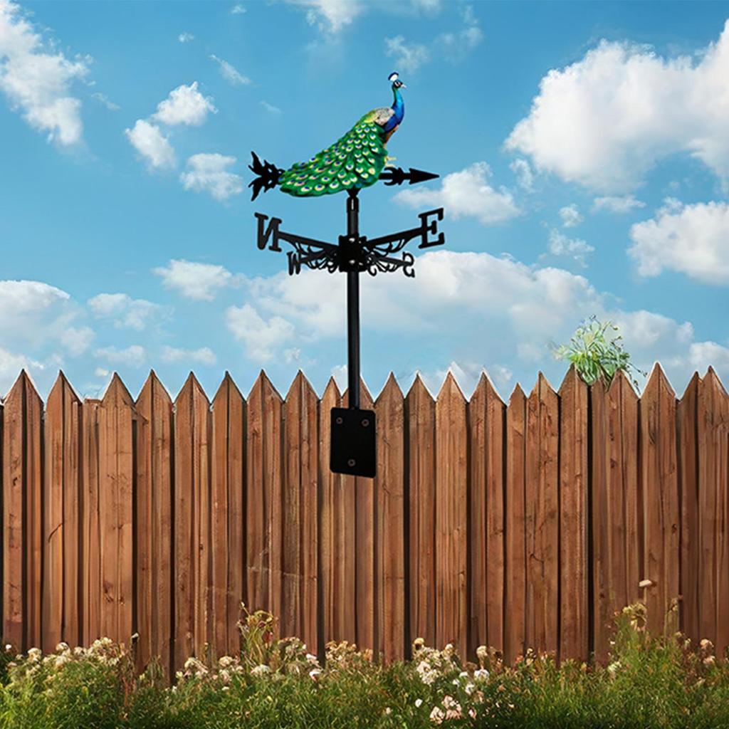 Weather Vane for Outside Outdoor Wind Direction Indicator Weather Vane Sculpture for Courtyard Farmhouse Housetop Villa Park