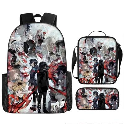 Anime Peripheral Backpack Tokyo Ghoul Food Backpack Kimuken School Bag Computer Bag Tokyo Ghoul Backpack