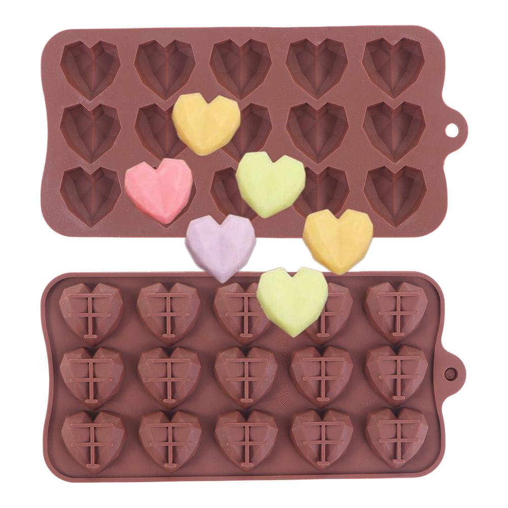 Mould Chocolate Handmade Bakeware Candle Heart Molds Cake Decorations Fondant Tool Chocolate Mold