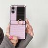 New Product Applicable To OPPO Find N2Flip Ring Buckle Mobile Phone Case Crocodile Pattern Folding Back Cover Integrated Protective Case