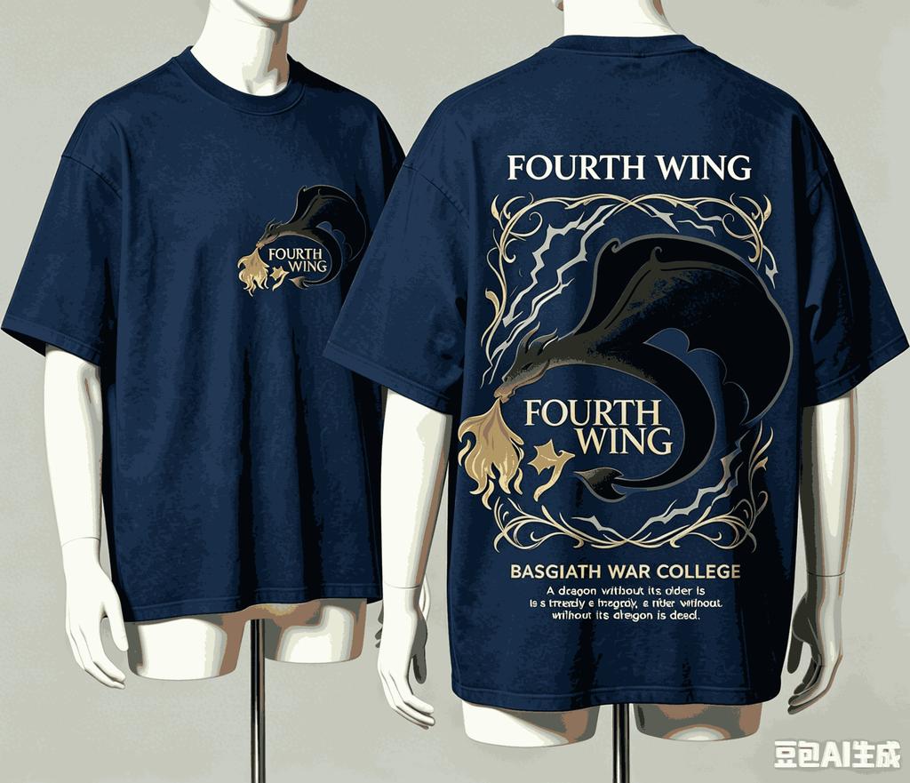 Fourth Wing For Fan Gift Tshirt Unisex Unisex Harajuku Oversized Unisex Short Sleeve Streetwear High Quality Couples Retro Couples