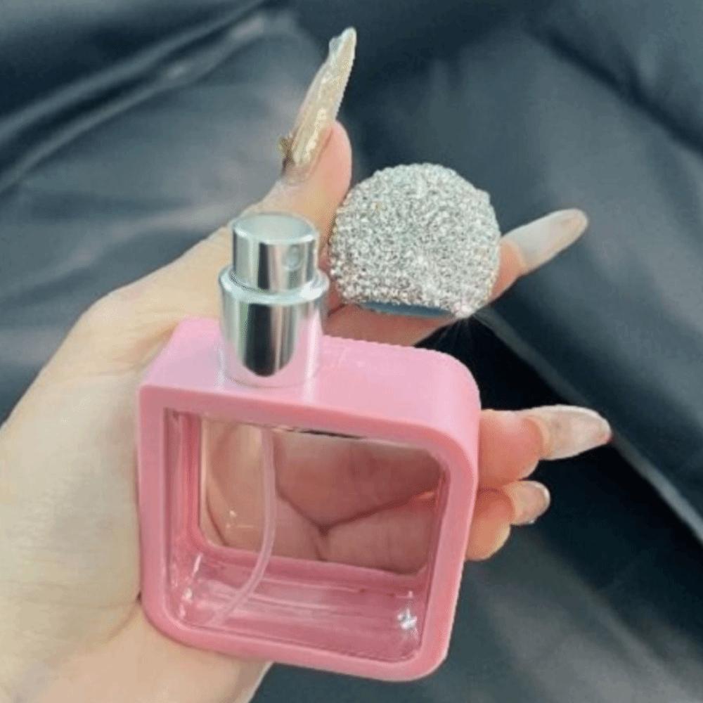 Creative Rhinestone-encrusted Spray Bottle Refillable Empty Perfume Bottle  Handicraft