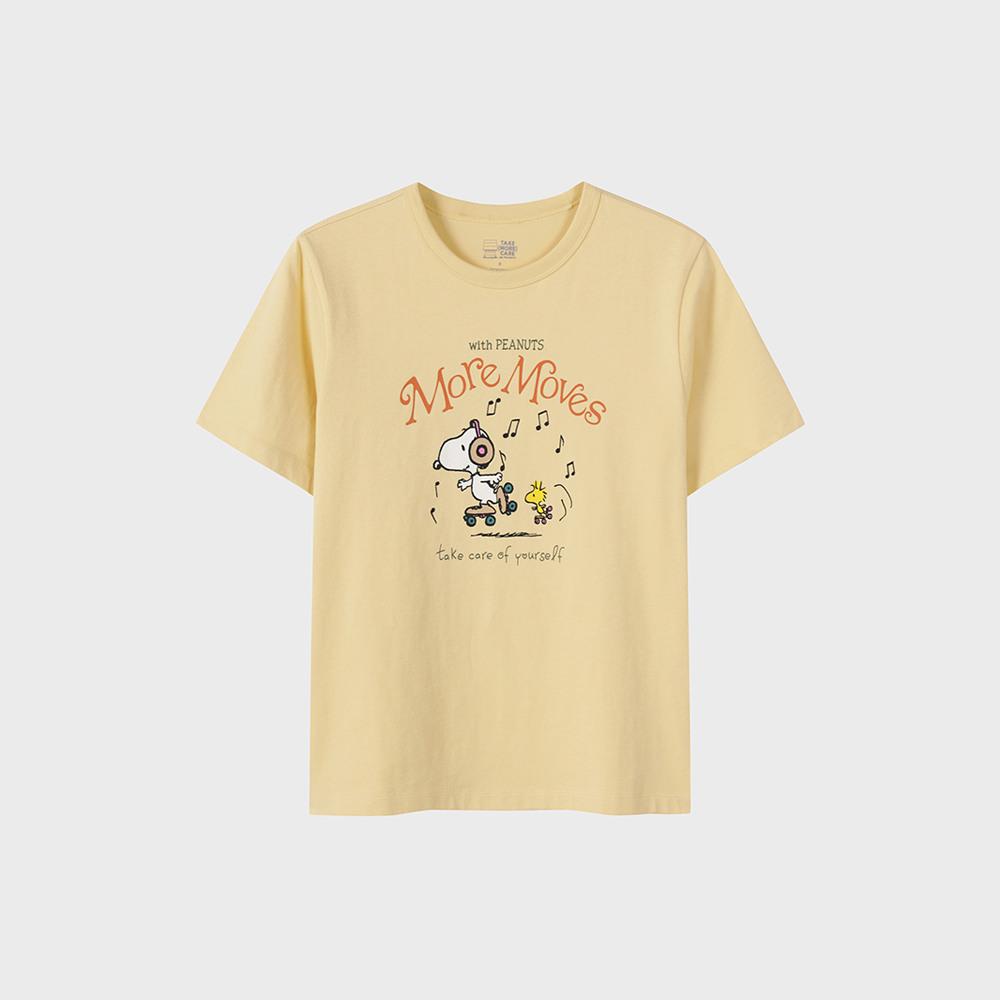Top Ten Women'S) Cotton Collaboration Short Sleeve T-Shirt (Peanuts)_Msf2Ts2004