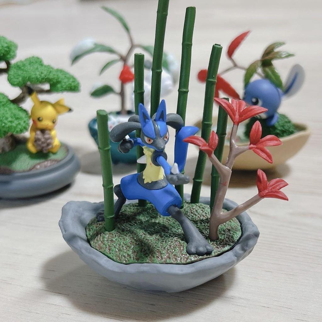[USED] Pokemon Pocket BONSAI Pikachu, Vulpix, Politoad, Lucario