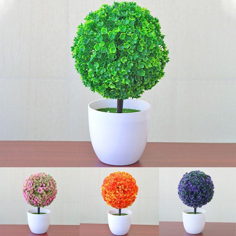 Beautiful Decorative Artificial Ball Plant Tree In Pot For Weddings And Parties