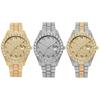 Orologio da polso unisex al quarzo analogico con datario Quadrante con strass scintillanti Orologio da polso per uso quotidiano, in ufficio, alle feste