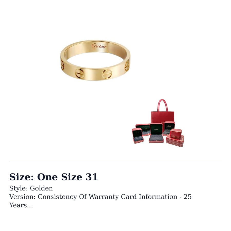 Cartier LIEBE 18K Goldringe Unisex Gold B4085000