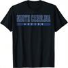 North Carolina Soccer Blue Vintage Text T-Shirt