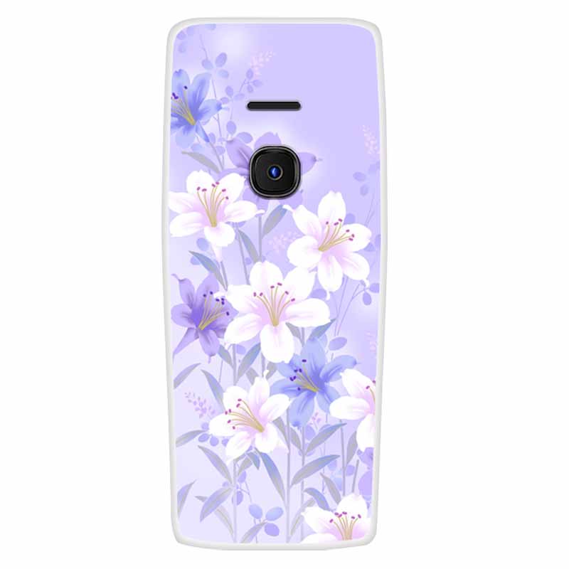 For Nokia 8210 4G Case Soft Silicone Owl Wolf Fashion Back Covers for Nokia 6300 4G Cases Lovely Painted Marble Protection Bags
