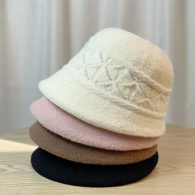 Korean Style Knitted Fisherman Hat for Women In Autumn and Winter Ins Versatile New Basin Hat Trendy Japanese Style Warm Bucket Hat Foldable
