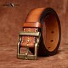 High-end Trendy Retro Handmade Top Layer Cowhide Belt Fashionable Casual All-match Genuine Leather Belt