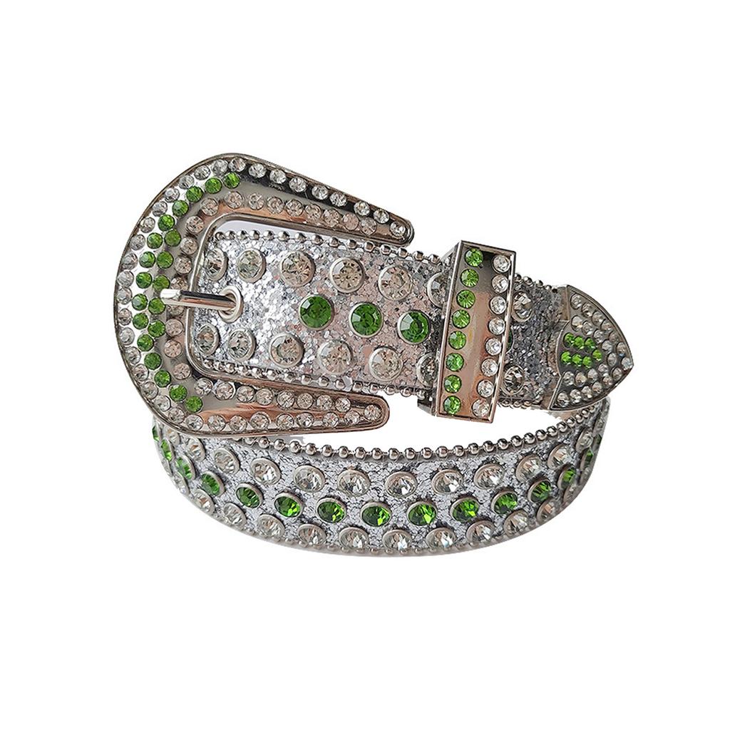 Cool Gothic Waist Chain Casual Belt Studded Waist Ceinture Glittered Belt Studded Blingbling Easy Belt