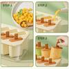 8-Cavity Ice Mold Silicone Popsicles Maker Reusable Easy-Release Freezer Tray With Sticks For Kids Adults Home Party Kitchen