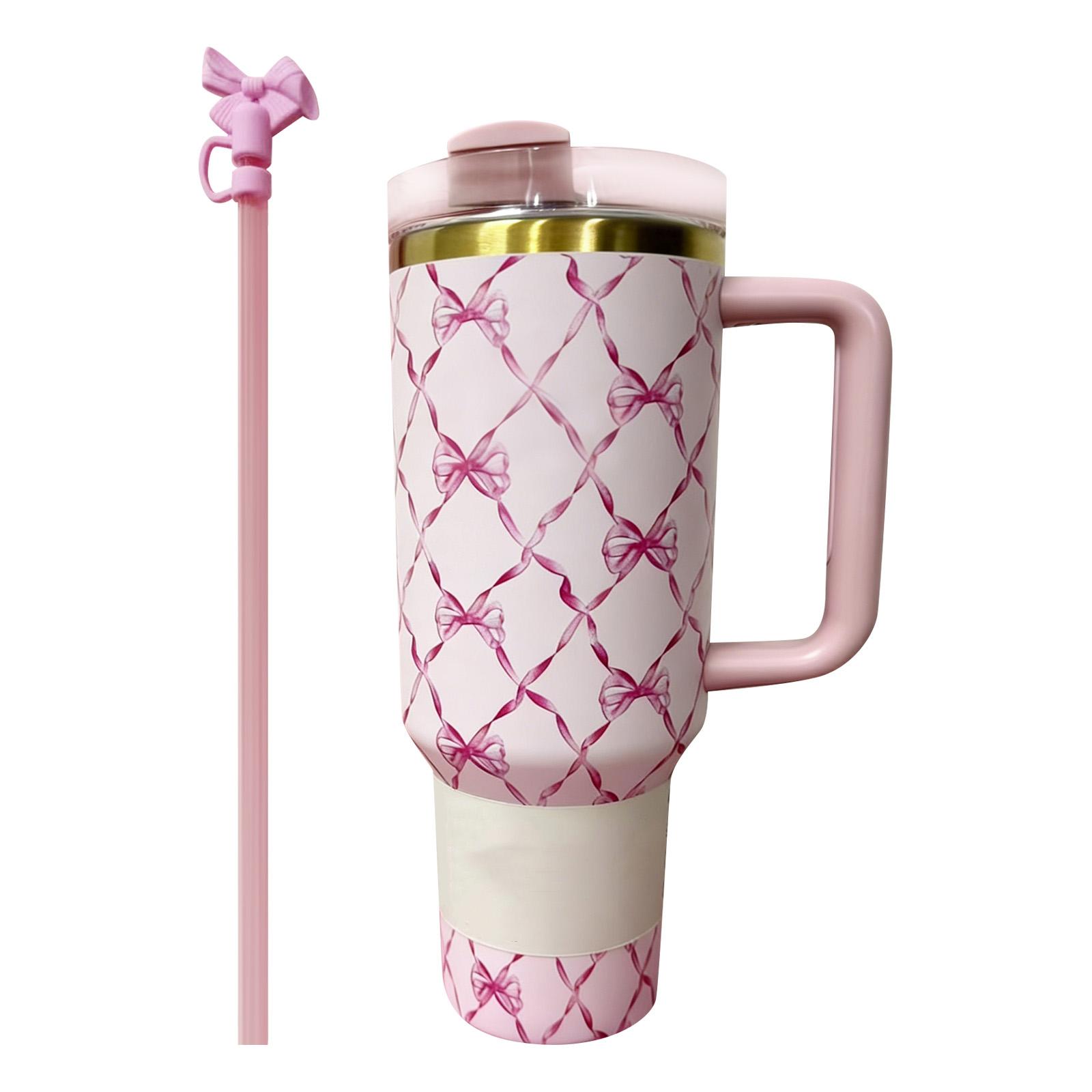 

New Stainless Steel Double Layer Cup 40oz Car Cup Ice Beer Cup With Handle 40oz Outdoor Drinking Drinking Cup One Size