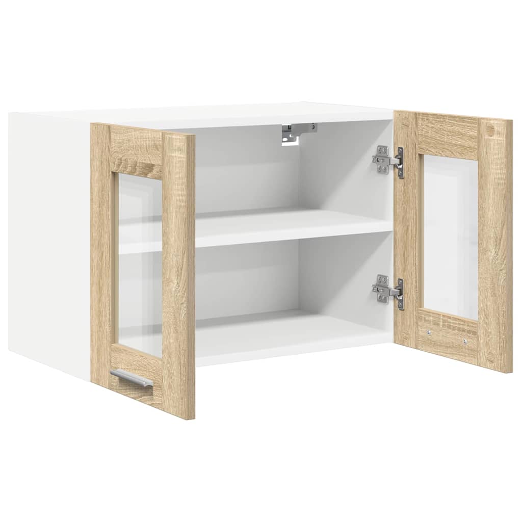 Hanging Cabinet 2 Pcs Sonoma Oak 60 X 31 X 40 Cm Engineered Wood