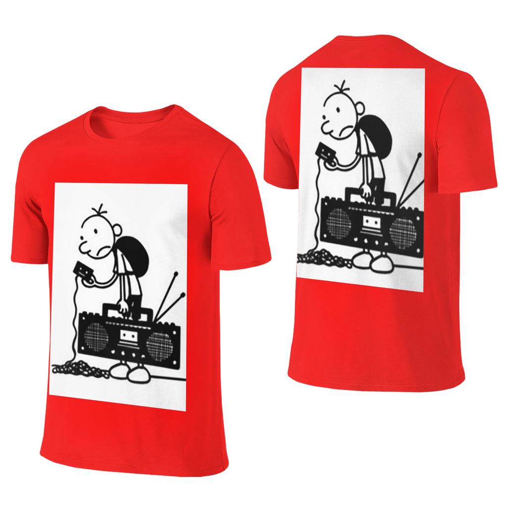 100% Baumwolle Diary of a Wimpy Kid Old School T-Shirt Unisex Doppelseitiges T-Shirt Unisex Rundhalsausschnitt Sommerhemden Oberteile S6XL