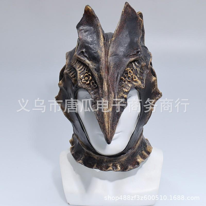 Elden Ring Valkyrie Latex Mask Halloween Horror Cosplay Costume Prop