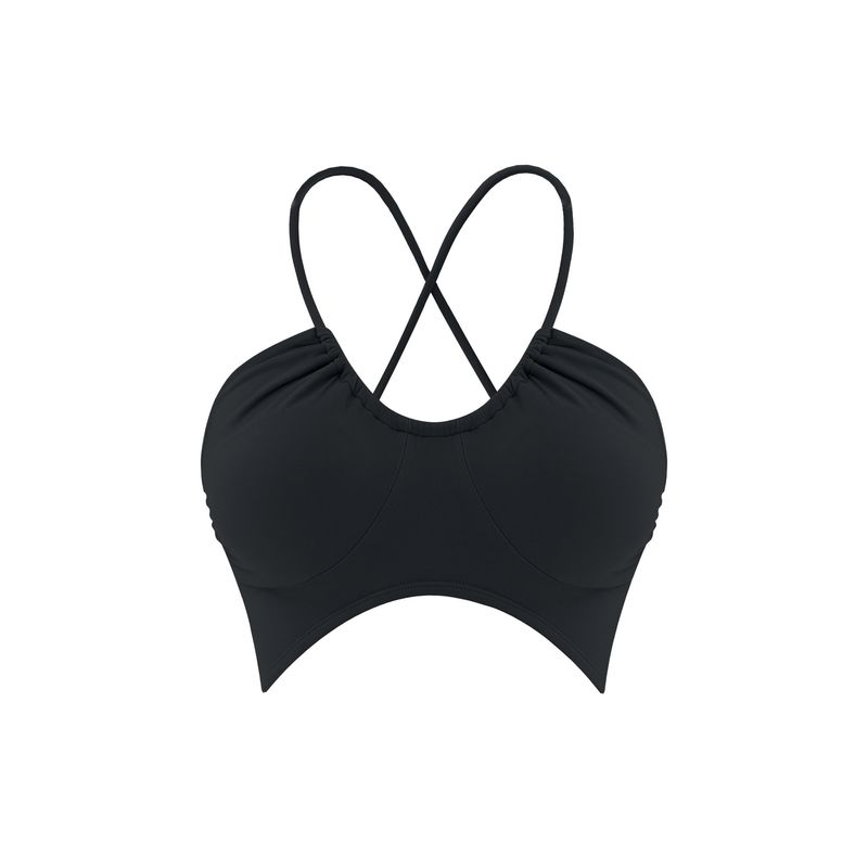 Foreign Trade Integrated Thin Drawstring Sports Underwear Women Yoga Beauty Back Cami Outer Wear Print Fitness Bra Top