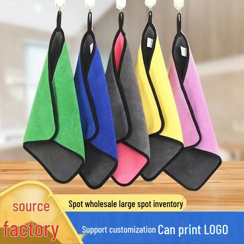 

Thick, Lint-Free, Non-Stick Oil Absorbent Dishcloth & Hand Towel Scouring Pad Set 20x30 cm