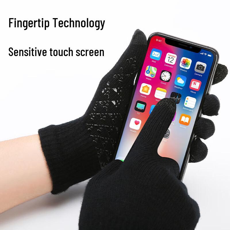 Jumaomao Knitted Touchscreen Winter Gloves